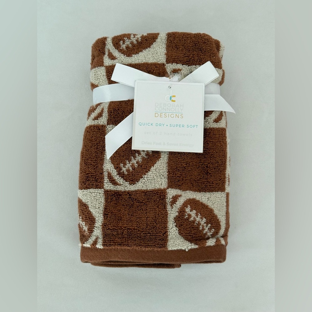 Deborah Connolly Designs Football 🏈 Hand towels